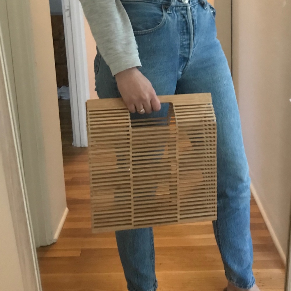 Bamboo Boxy Purse - Picture 2 of 2